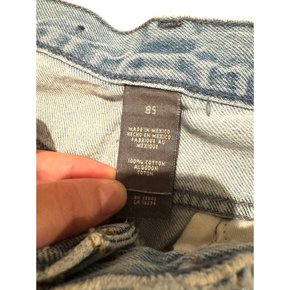 Liz Claiborne Vintage High Rise Mom Jeans 8 Light Wash Distressed 90s Denim - Picture 8 of 9